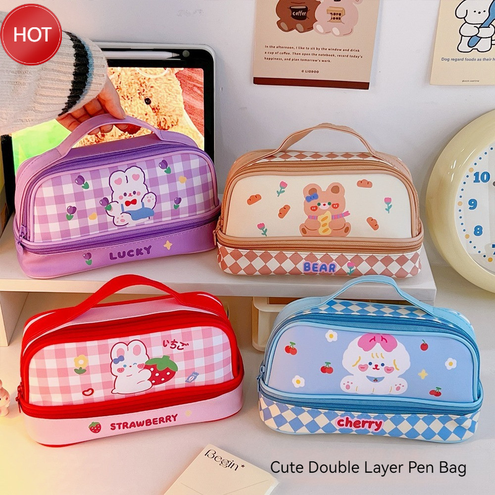 

【CASH ON DELIVERY】 Tas Pensil Anak Kapasitas Besar Penyelenggara Alat Tulis Tas Pensil Anak Lucu Tempat Pensil Anak Tas Kosmetik