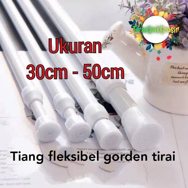 Tiang fleksibel gorden tiang gorden tiang hordeng tiang gordyn tirai 30-50