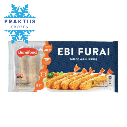 

BUMIFOOD EBI FURAI 220GR ISI 10PCS UDANG LAPIS TEPUNG EBI FRY