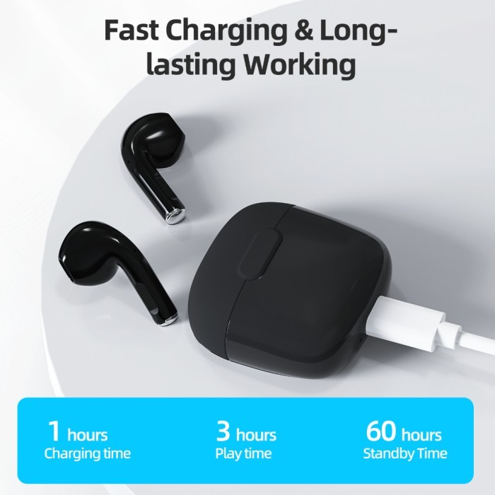 GOOJODOQ Entry Model A2 TWS Bluetooth 5.3 Touch Control - Hitam