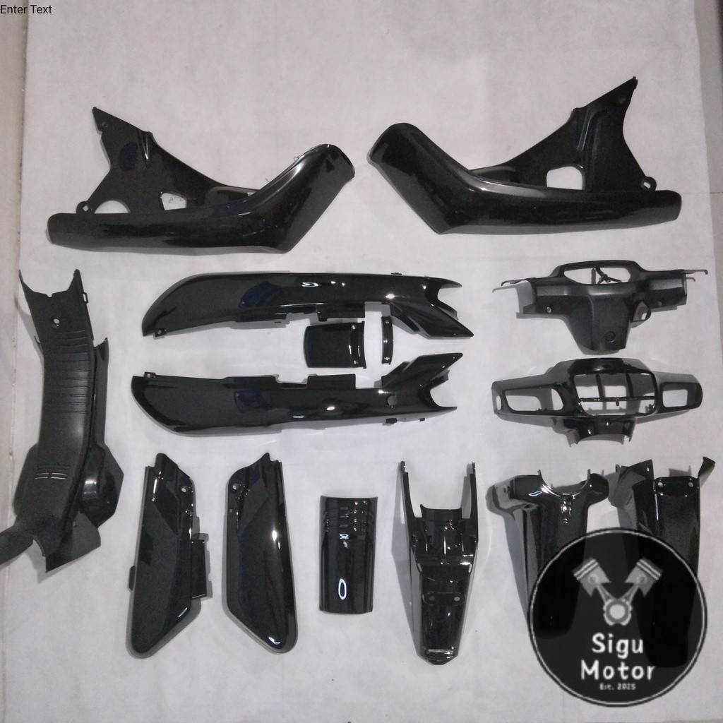 Full Body Astrea Grand Sabit Bulus Legenda Impressa Hitam WIN | complete set bodi kasar halus motor 