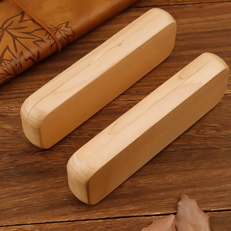 

Wooden Pen Display Stand Case Foldable Pencil Box Holders Ballpoint Fountain Pen Organizer Stationery School Office Supplies