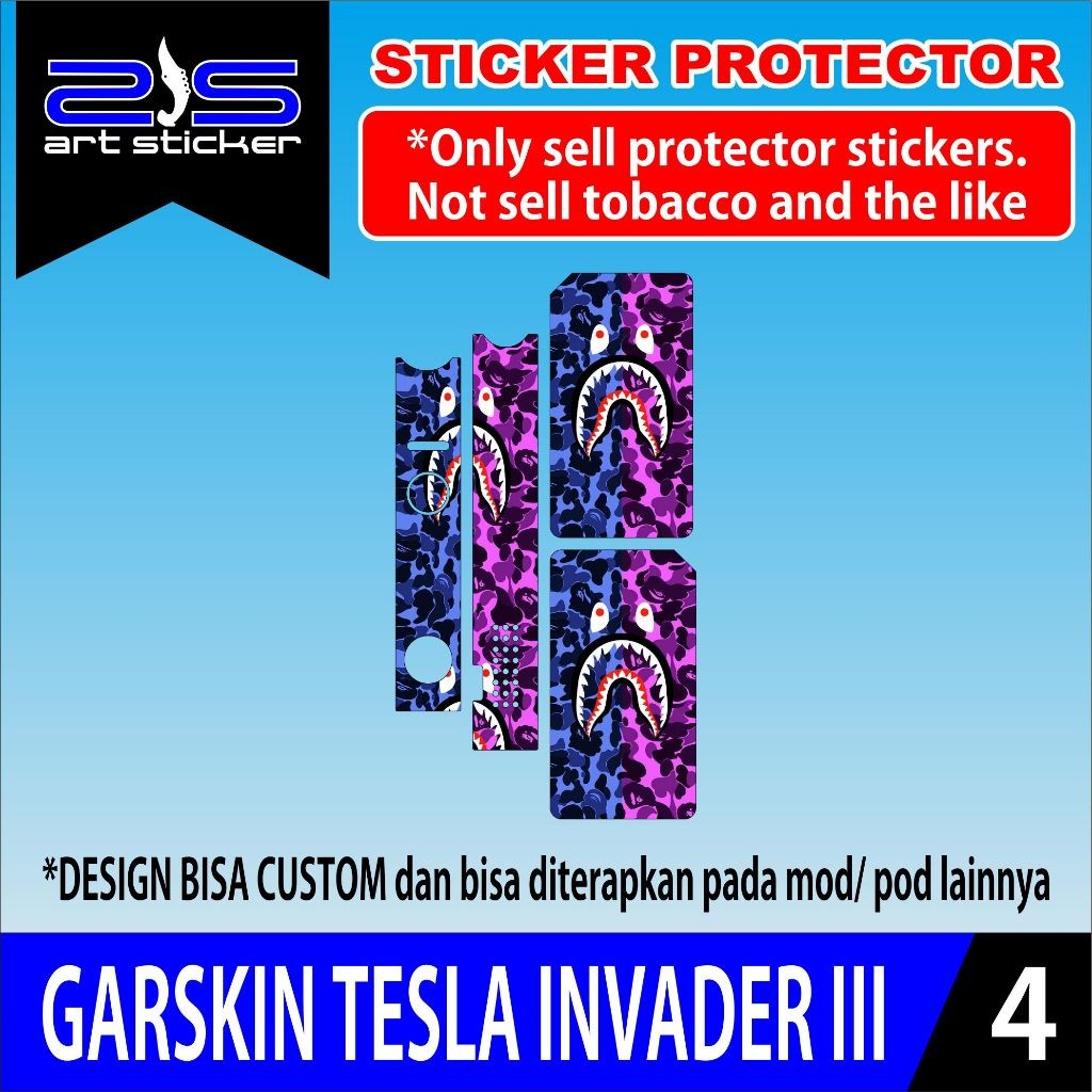 

StikerTesLa inpader 3 Uv Varnish Printing garskin premium