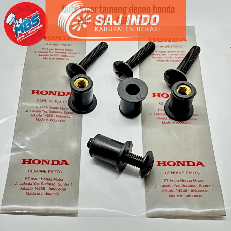 cod Nut Cowl Set M5 x 0.8 Mur Karet Dudukan Baut Visor CB CBR 150 R CBR 250 R LED TIGER