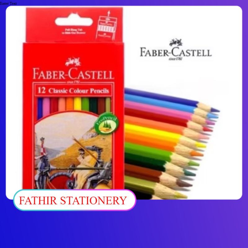 

PENSIL WARNA FABER CASTELL 12 WARNA COLOURS