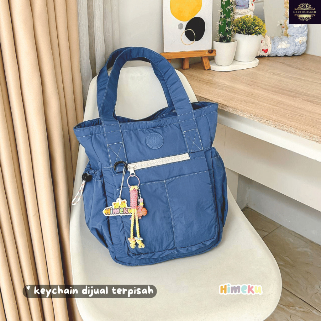 Himeku RUKA MEDIUM Totepack 2 in 1 - Tas Sedang - Totebag Backpack - Ransel Crinkle Pria Wanita