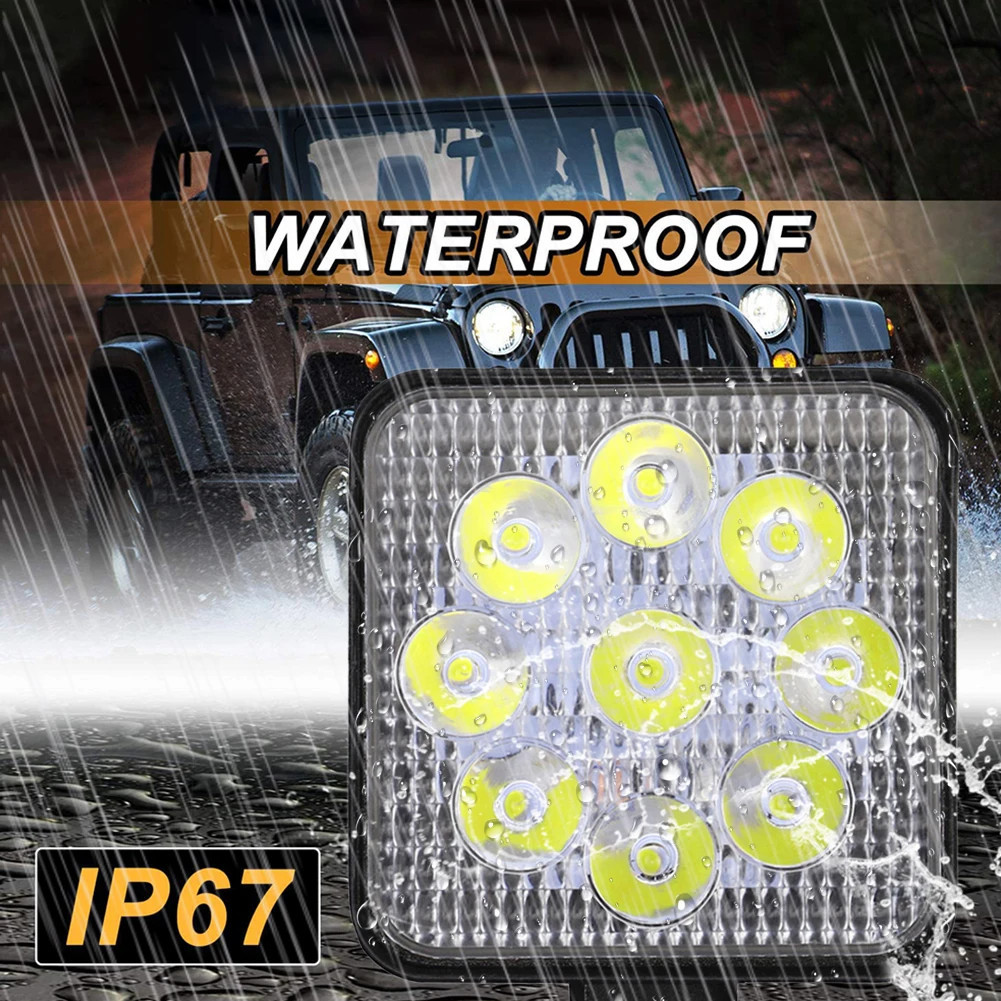 

- DXZ Lampu Sorot Tembak Mobil LED Floodlight Cool White 6000K IP67 27W - DX9 -