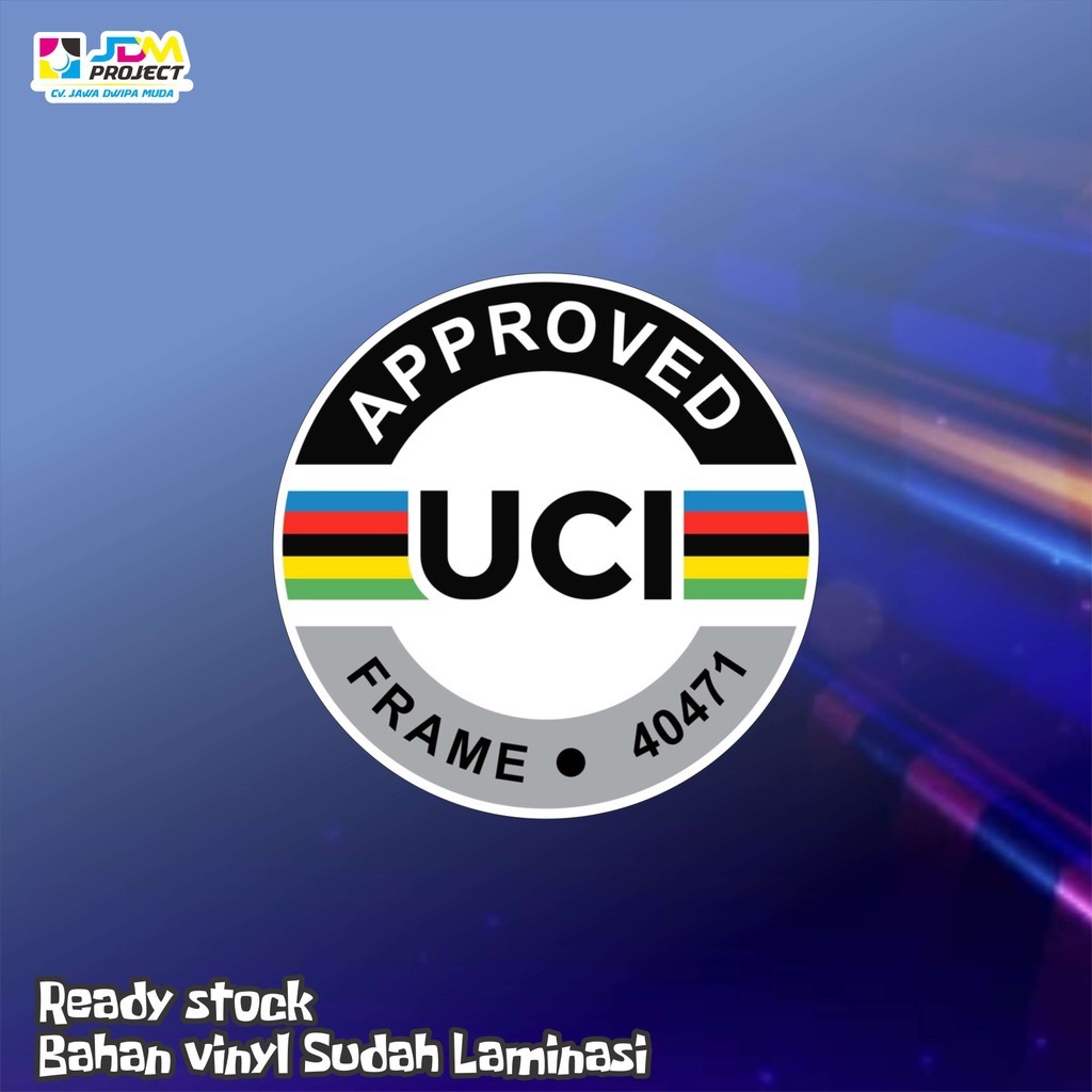 Cetak Kilat - Stiker UCI sticker SEPEDA ROADBIKE