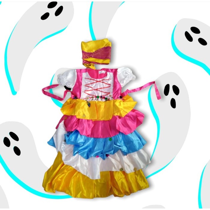 Baju penyihir anak Kostum Halloween Penyihir anak perempuan