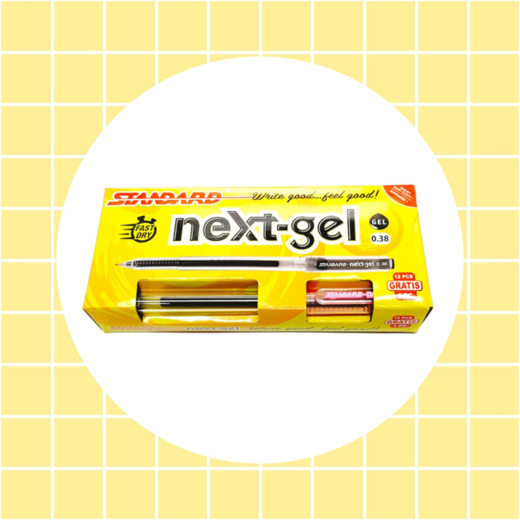 

Standard Pen - Next Gel 0.38 ( Pulpen, Pena, Ball Point, Alat Tulis)