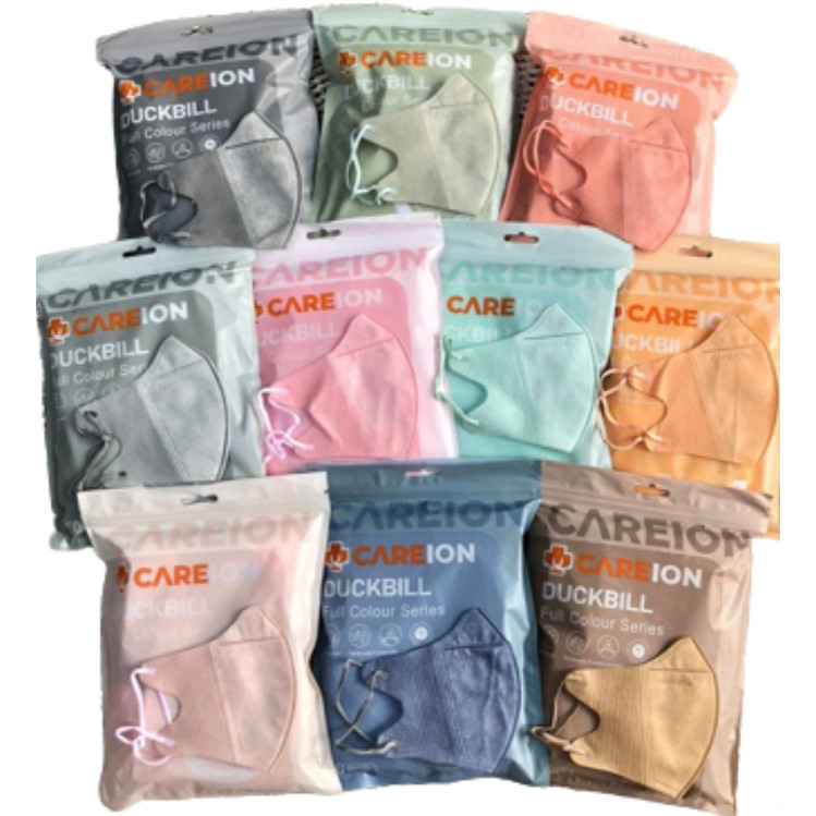 CAREION DUCKBILL FACE MASK FACEMASK FULL COLOURS SERIES 3PLY 5PLY DB CAREION /50- MASKER DUCKBILL 3P