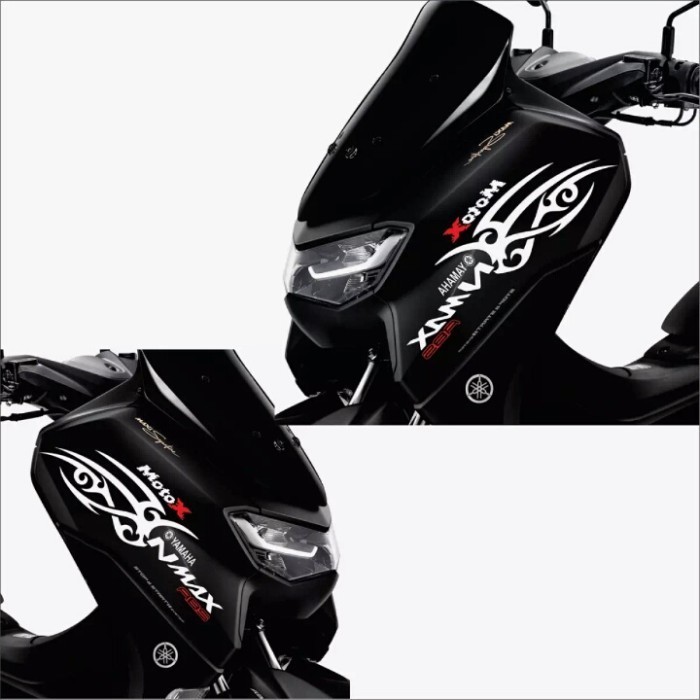 Stiker Motor Nmax body motor nmax yamaha tribal - Putih