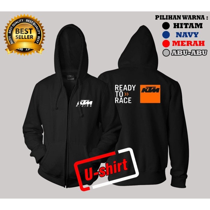 NEW!!! Jaket Sweater Hoodie KTM RACING keren Pria Wanita USN