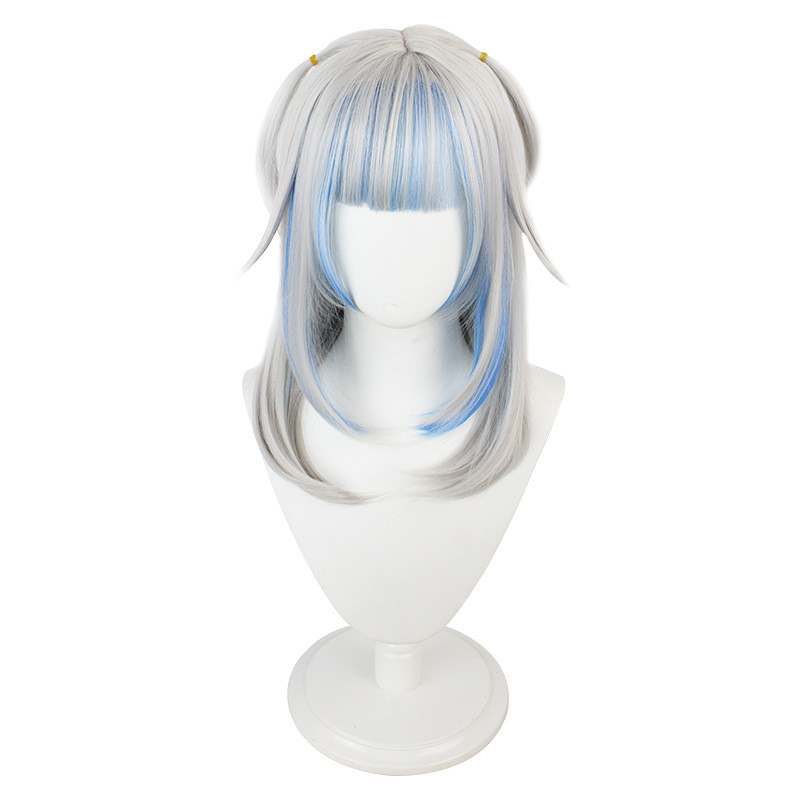 VTuber Hololive Hololive Gawr Gura Cosplay Wig Hololive English Cosplay Hair Gawr Gura headdress Per