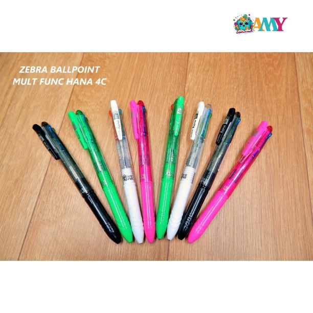 

ZEBRA BALLPOINT MULT FUNC HANA 4C AMY STASIONARY