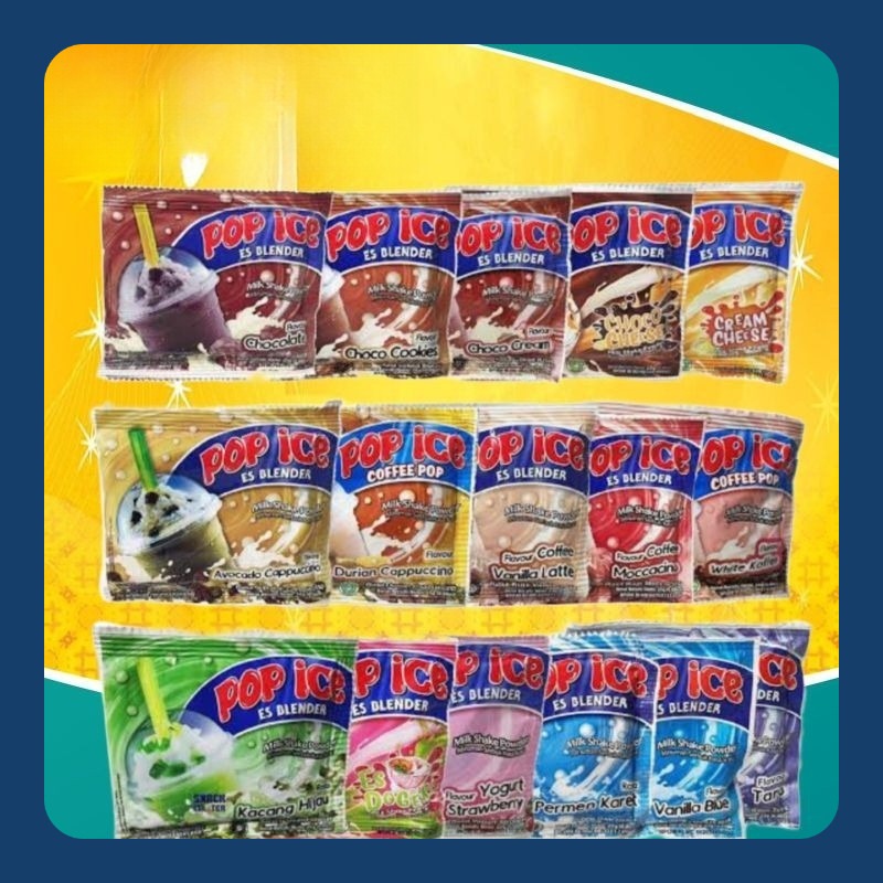 

( RENCENG ) POP ICE Sachet Minuman Es Blender Isi 10 PCS