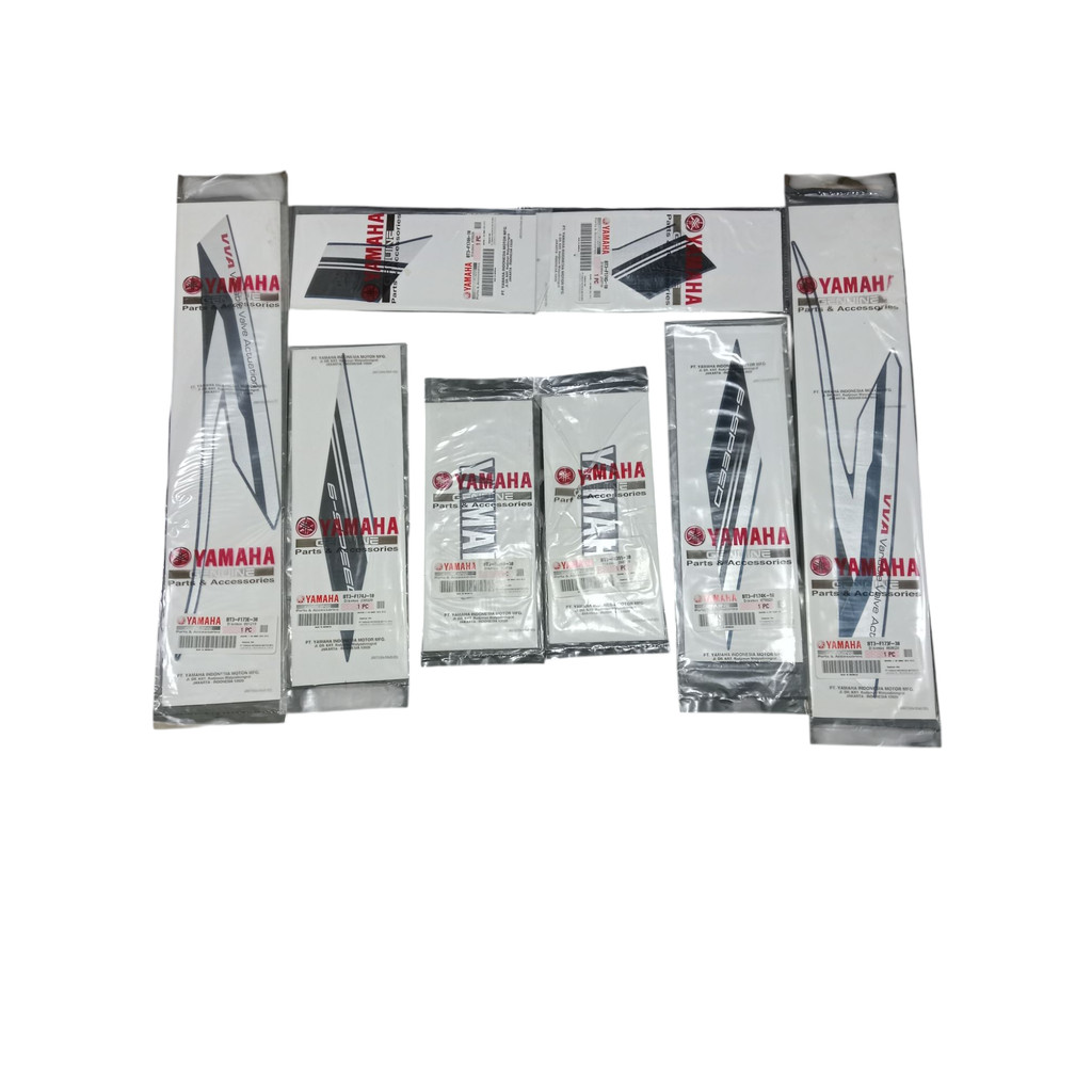 1set Grapic Sticker Stiker Striping Decal List Body Original Yamaha VXN155 VIXION R 2019 MAT BLUE ME