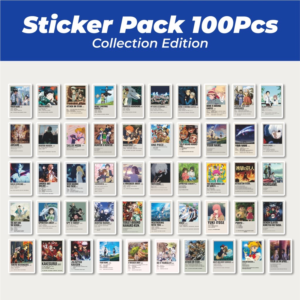 

Hot Stiker Shonen Manga/Comic Versi 2 Lucu Anti Air Stikers Berperekat Waterproof Sticker Decal Buat Motor Helm Buku Journal Koper Casing HP Laptop Botol Minum