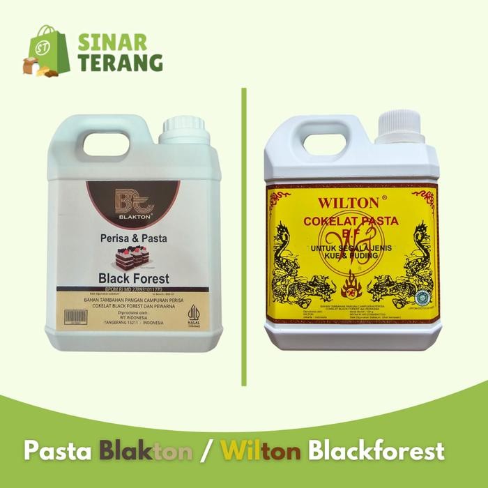 

PASTA COKLAT BLAKTON / WILTON BF 1L / Black Forest besar 1 Liter / 1 KG - 1 liter bf, BLAKTON