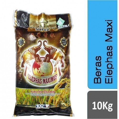 

NEW S00379 ELEPHAS MAXIMUS GAJAH BERAS 10KG SAK MAJU BERSAMA (20250624) PREMIUM