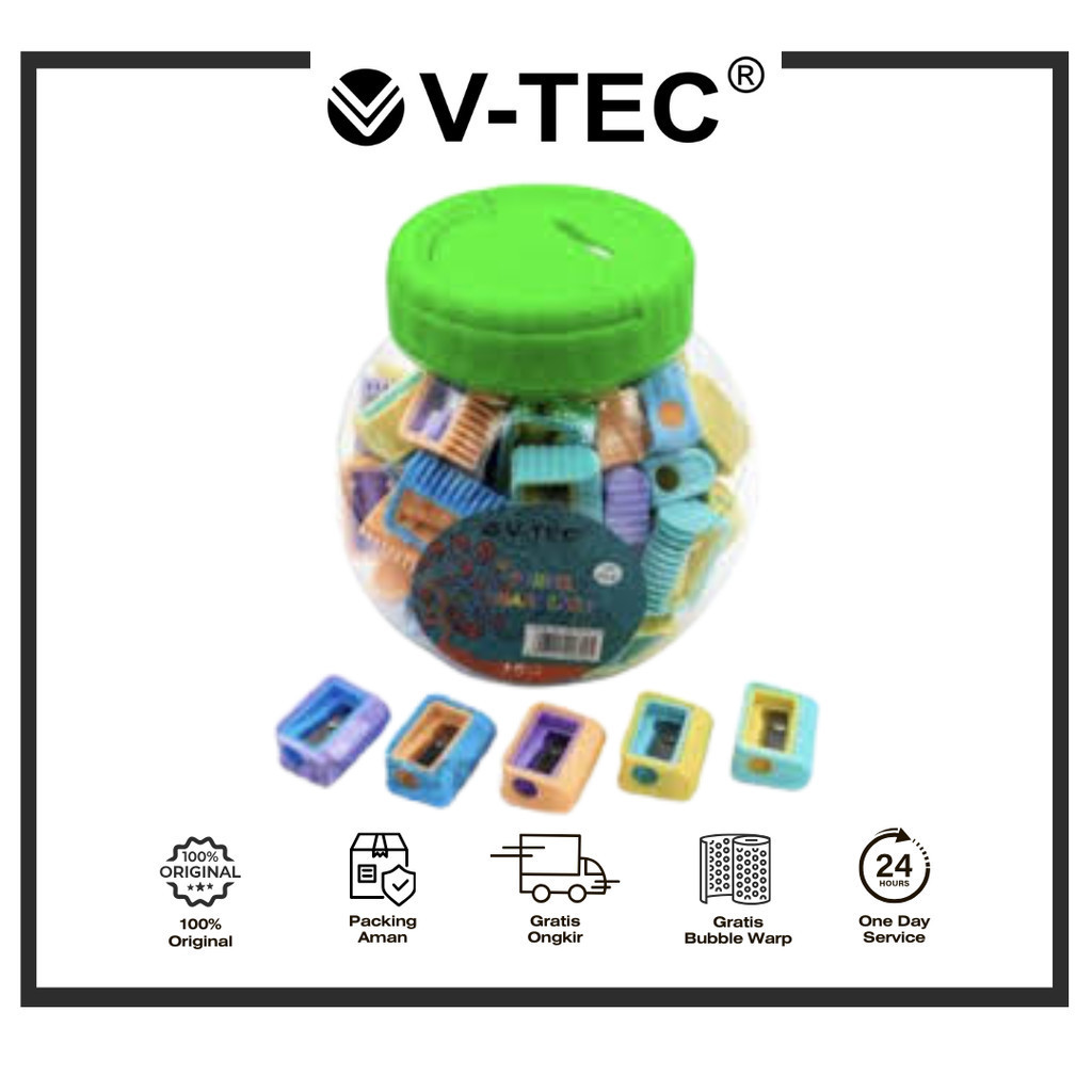 

V-TEC SHARPENER RAUTAN PENSIL KARAKTER SP 602/72 // SP 106/72 // SP 701/100 // SP 802/90 // SP 6401/100 // SP 702/80 //SP 3199/110 // SP 311/110 PCS