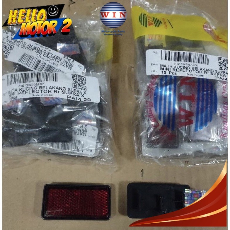 Mata Kucing Spakbor Belakang Supra X Lama | Mini Reflector WIN | reflektor spakbor motor honda old W