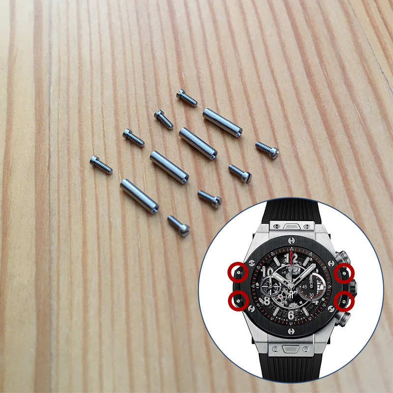AKsesoris Jam Tangan Original Pria steel crown screw for HUB Hublot BigBang UNICO 45mm 411 automatic