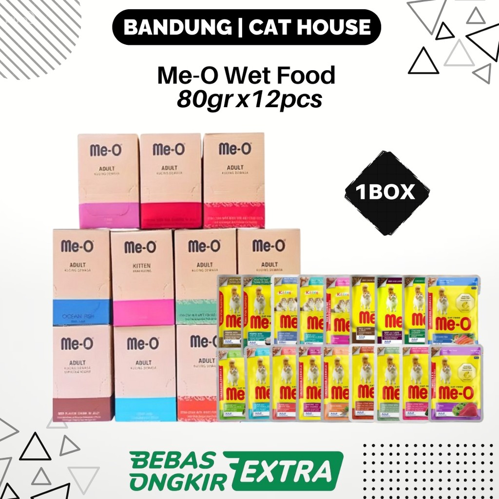 Meo Pouch 1 dus isi 12 Pcs All Varian Kitten & Adult