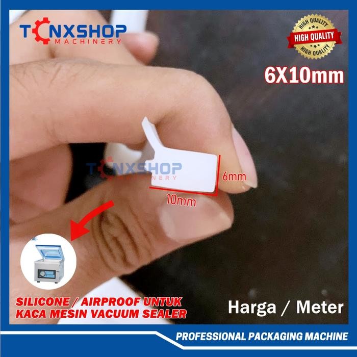 6x10 Air Proof Silicone Vacuum Sealer Karet Silicon Kaca Silikon Vacum