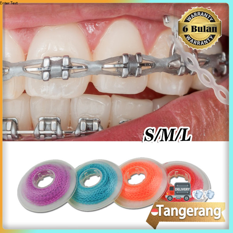 4,57 Meter Karet Behel Powerchain Untuk Mengikat Kawat Gigi Dengan Bracket  Short/Medium/Long