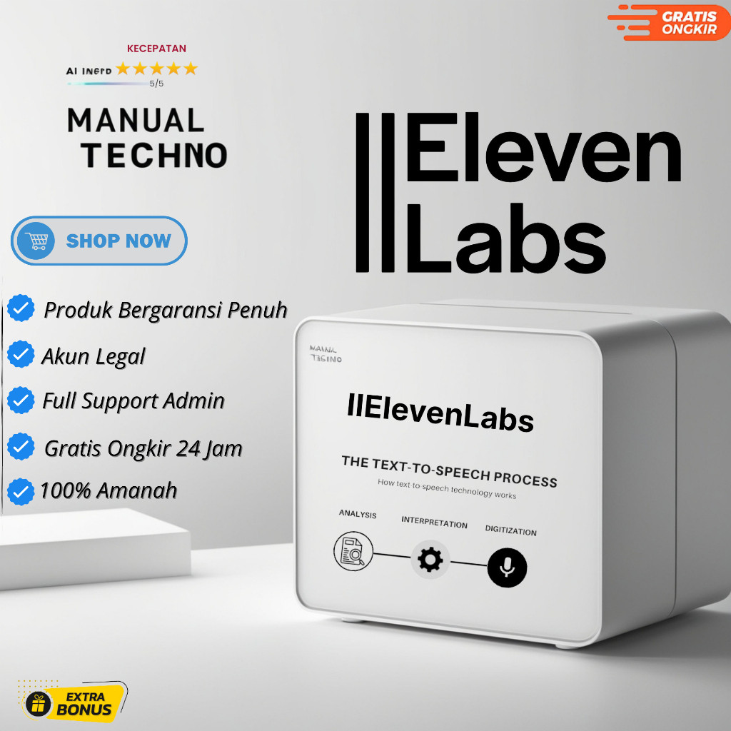 Eleven labs  -- STARTER  ACCOUNT 1BULAN