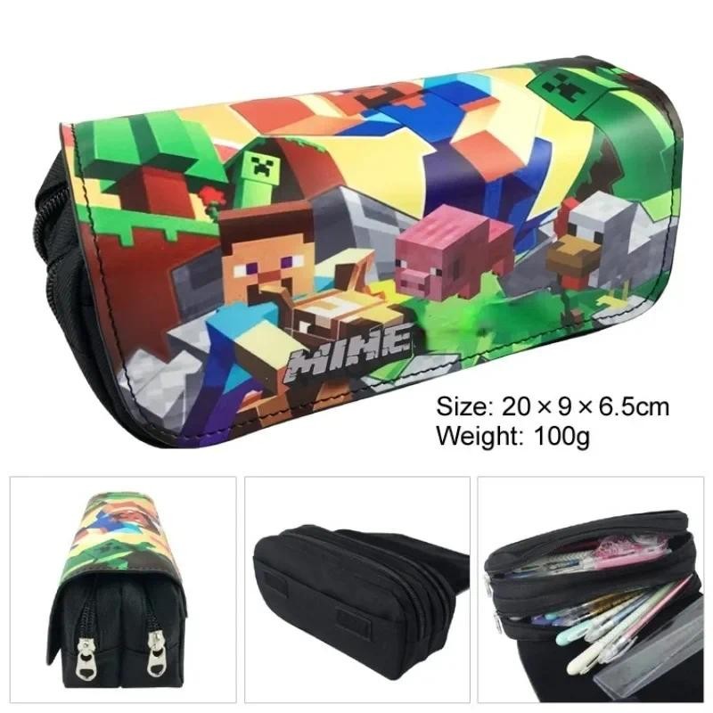 

Minecraftes Pixel High Quality Large Capacity Multifunctional Pencil Box School Supplies Children Kid Birthday Gift