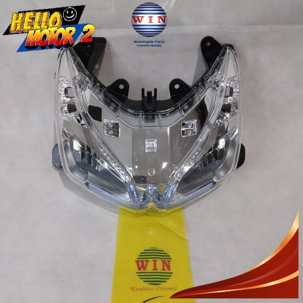 Lampu Depan Vario 110 FI ESP 2012 2013 2014 + LED | reflektor head lamp WIN | headlight senja motor 