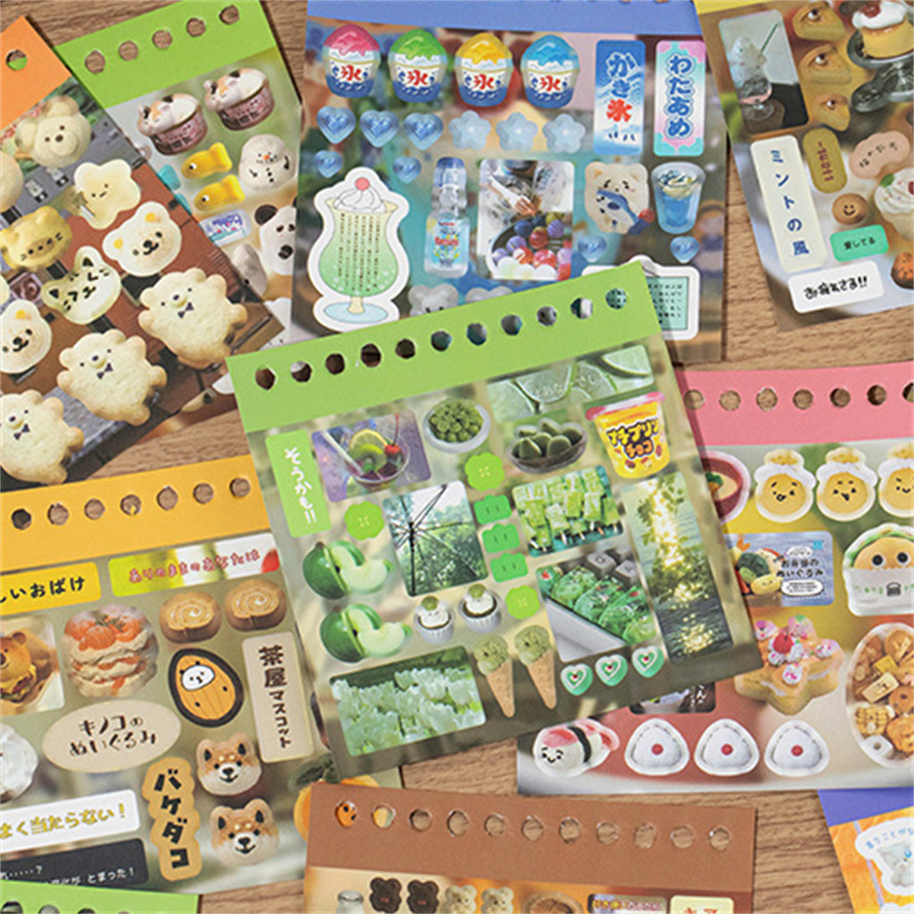 

Aesthetic Scrapbook Stickers Book Japanese Style Anime Stationery Sticker for Journal Diary Planner Album Phone Case Decoration