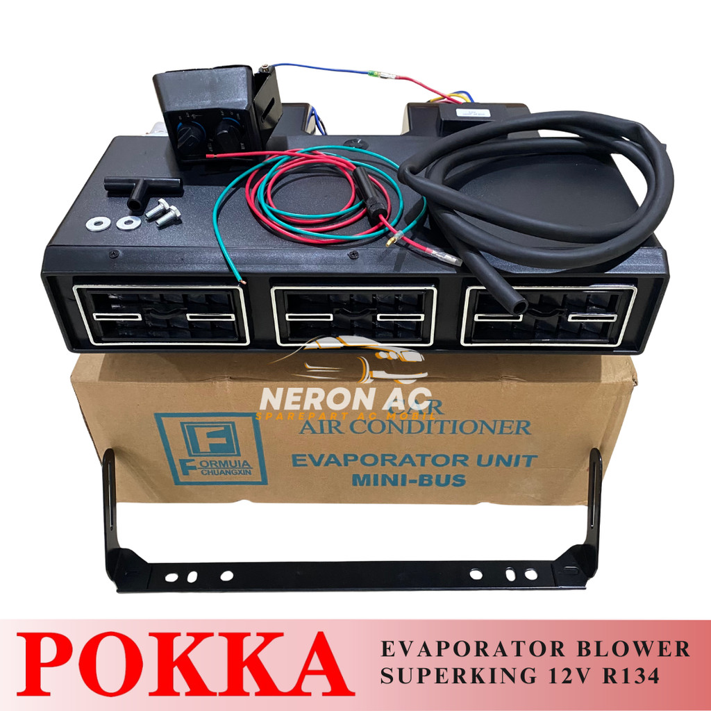 EVAPORATOR BLOWER AC SUPERKING 12V R134 FORMULA UNIT LENGKAP TOYOTA HARTOP UNIVERSAL POKKA 5023G
