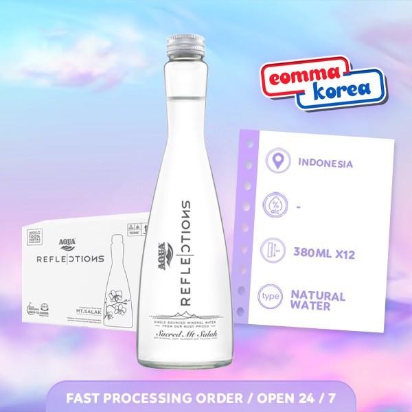 

Aqua Reflections Natural Mineral Water 380ml [ Dus isi 12 Botol ] Khusus Instan - Only Instant Delivery