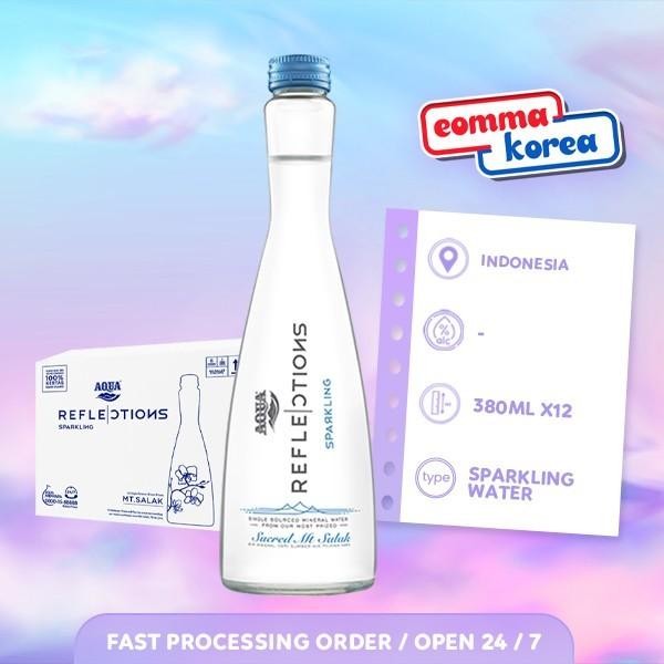 

Aqua Reflections Sparkling Mineral Water 380ml [ Dus isi 12 Botol ] Khusus Instan - Only Instant Delivery