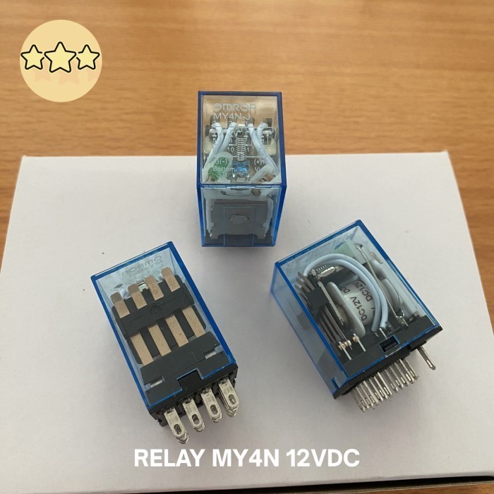 RELAY OMRON MY4N MY4N-J 12V MY 4N 12VDC MY4 MY-4N J 12 VDC MY4NJ DC