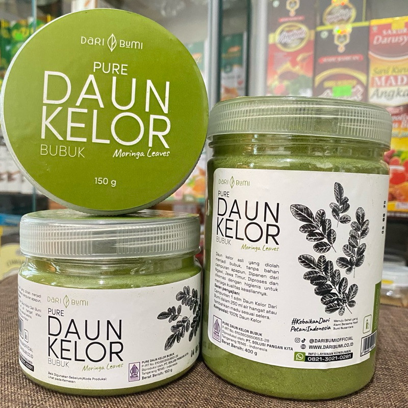 

Dari Bumi Daun Kelor Moringa Bubuk Organik 150 &400 Gr Premium Pure Organic