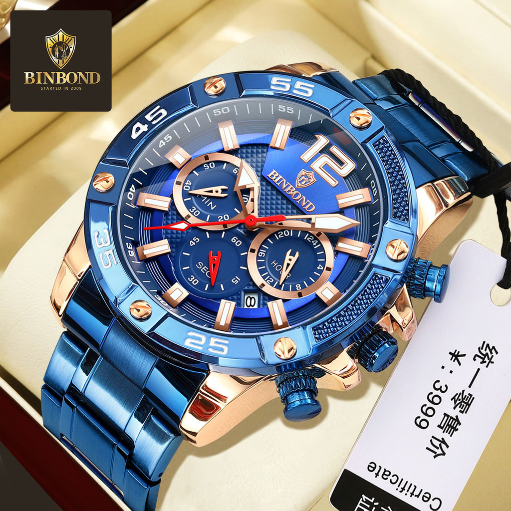 

Jam Tangan Pria Asli Sepenuhnya Otomatis Tahan Air Multifungsi Fashion Jam Tangan Bisnis untuk Pria Mahasiswa Jam Tangan Kalender Kuarsa