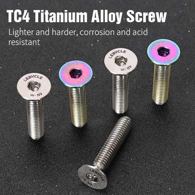 Lebycle Top Cap Carbon Baut Titanium Tutup Stem Stang Sepeda Cover Headset Sepeda Ultralight Ringan 