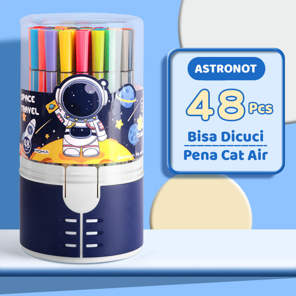 

*KA* 1 SET SPIDOL WARNA WARNI / SPIDOL HEXAGONAL / WATERCOLOR MARKER PEN NEW