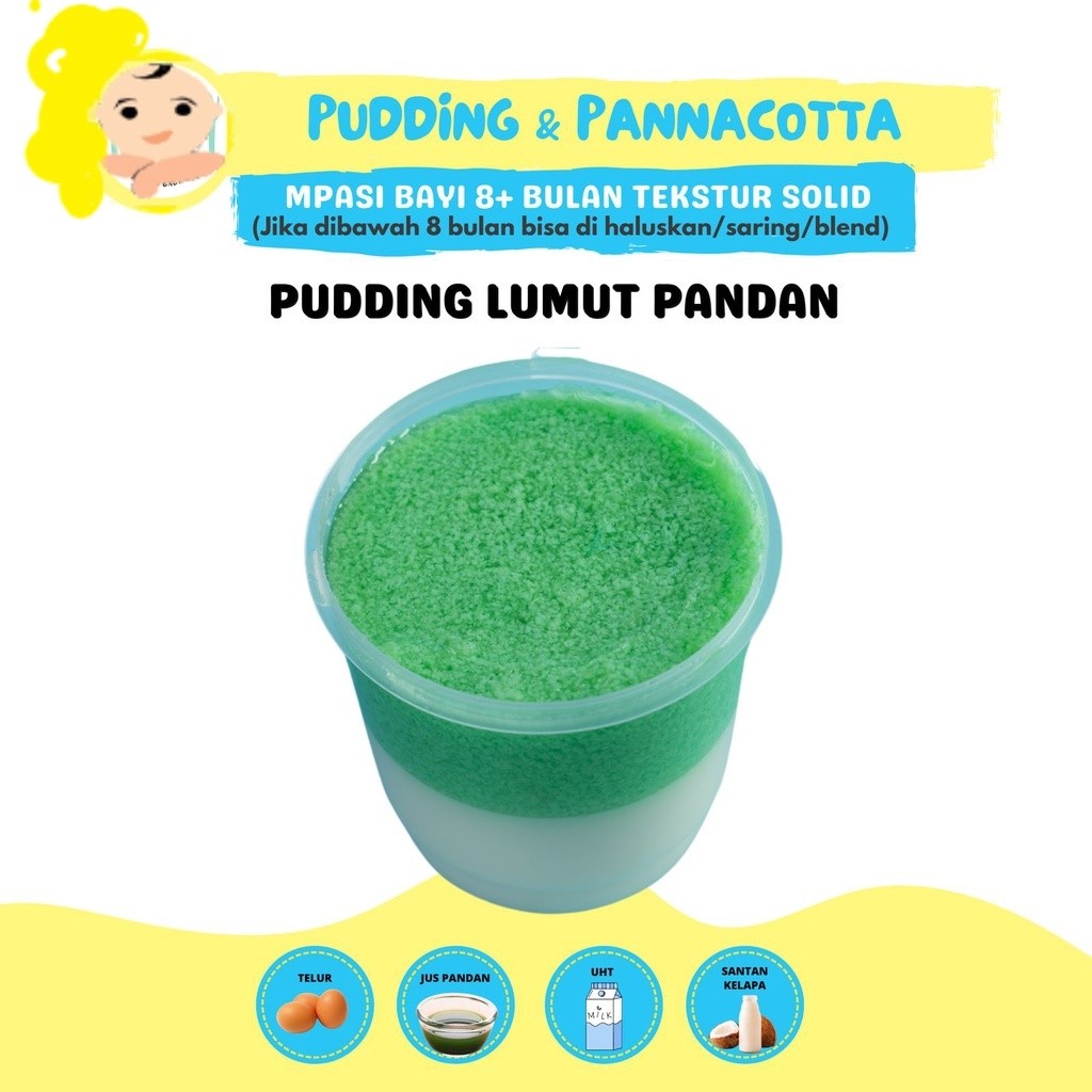 

PUDDING LUMUT PANDAN (CATERING MAKANAN BAYI MPASI FROZEN)