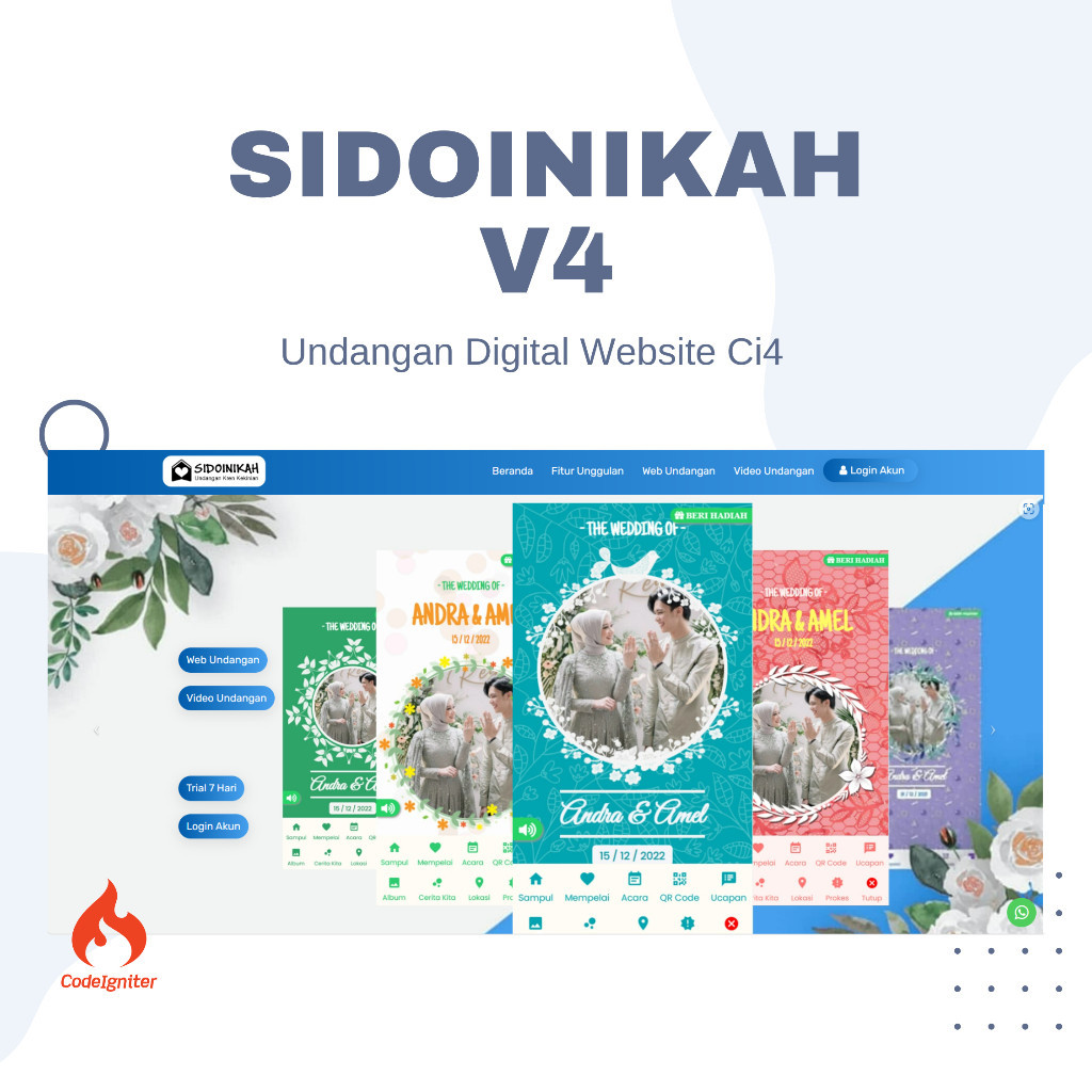 Source code website Undangan Digital SiDoiNikah V4