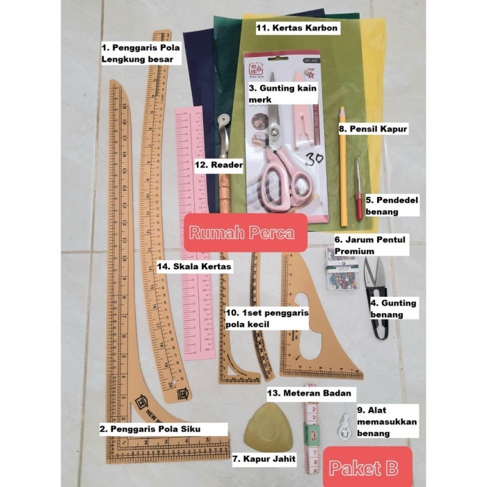

BIG SALE -PAKET PERLANGKAPAN MENJAHIT PEMULA