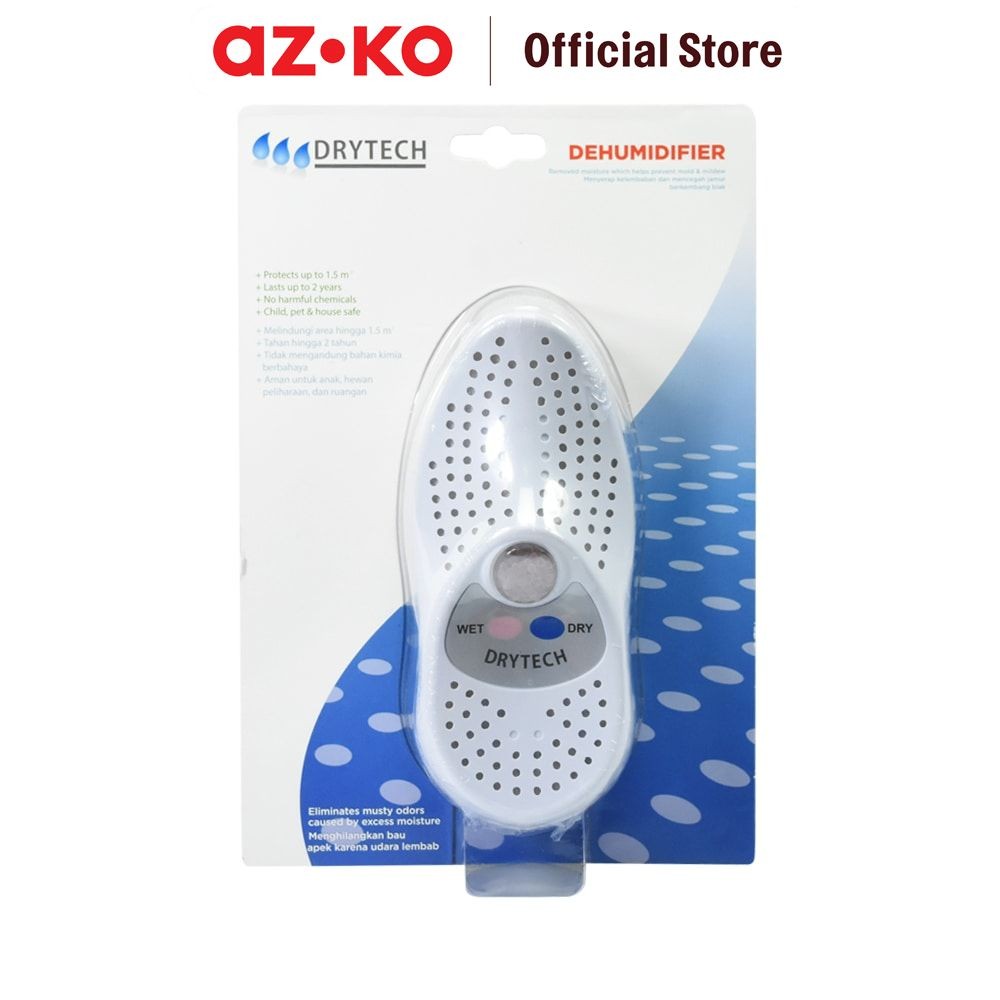 AZKO Drytech Mini Dehumidifier Sepatu - Putih Penghilang Bau Apek Sepatu Penetral Aroma Tidak Sedap 