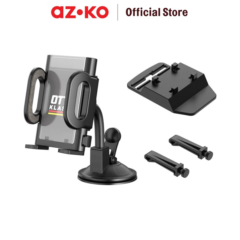 AZKO Otto Klasse Holder Smartphone Mobil 360 Derajat - Hitam Tempat Penyangga Ponsel Aksesoris Holde