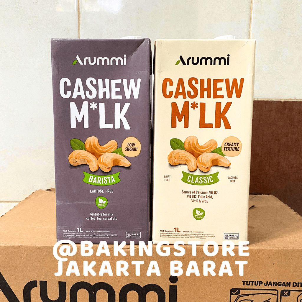 

Arummi Cashew Milk Drink 1 Liter | Minuman Susu Kacang Mede 1L