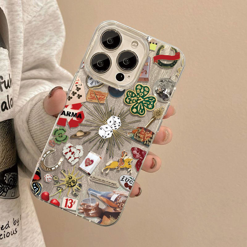 Casing ponsel Lukisan catur dan kartu yang keren TPU OPPO A3X A3 PRO A7 A16 (4G) A16E A17 A38 A53 A5