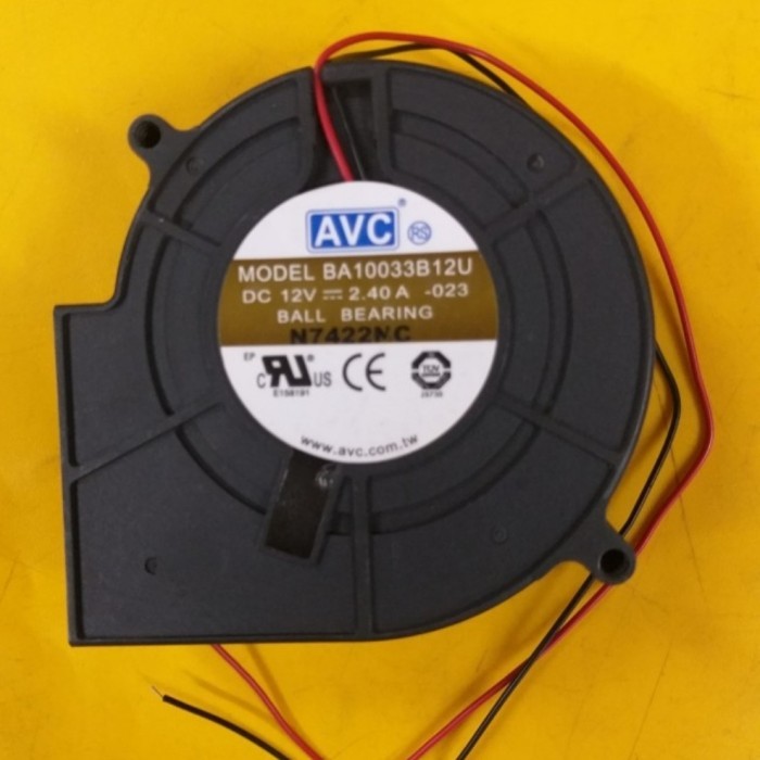 SB99 exhaust fan kipas pendingin keong avc 9cm 9 cm 12v 12 volt 12volt 2.4a